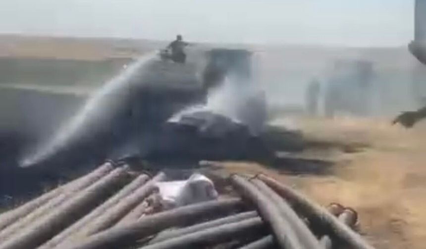 Bismil Kurudere köyünde yangın: Köylülerin Müdahalesi Büyük Felaketi Önledi