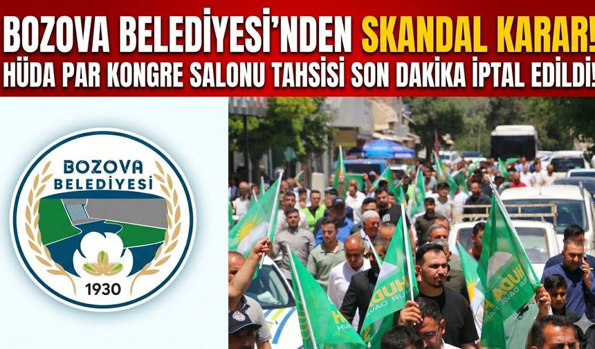 DEM'li Belediye Salon Tahsisini İptal Etti HÜDA PAR'dan Tepki