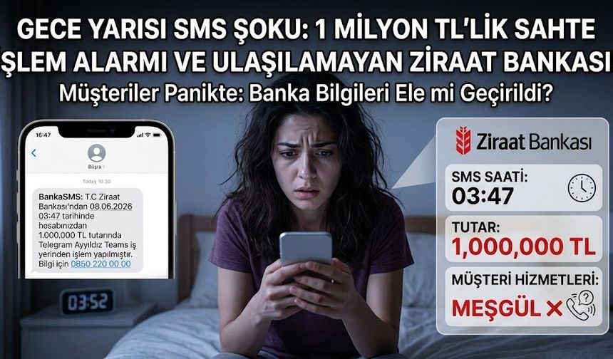 Ziraat Bankası’nda Gece Yarısı SMS Alarmı: "Ziraat Bankası Bilgileri Ele mi Geçirildi?"