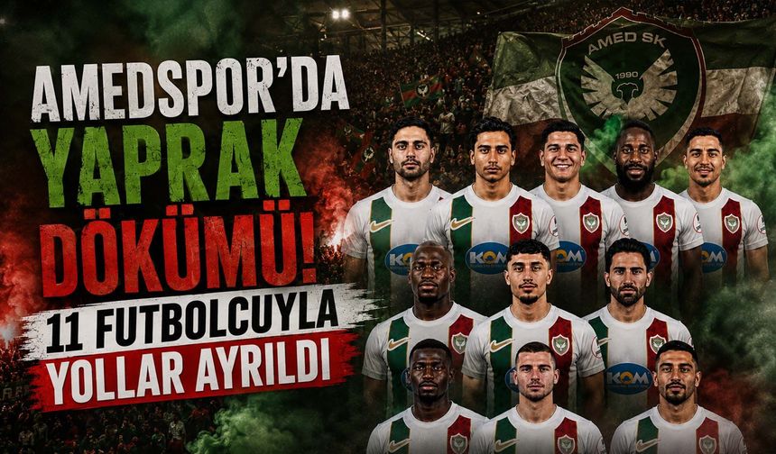 Amedspor'da Yaprak Dökümü: 11 Futbolcuyla Yollar Ayrıldı