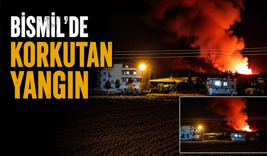 Bismil'de Korkutan Yangın Meydana Geldi