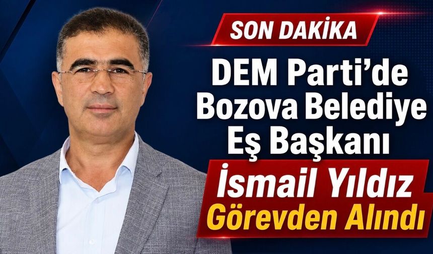 DEM Parti’de Bozova Belediye Eş Başkanı İsmail Yıldız Görevden Alındı