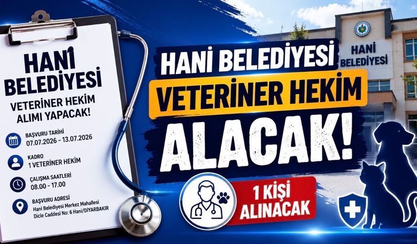 Belediye Veteriner Hekim Alımı Yapacak