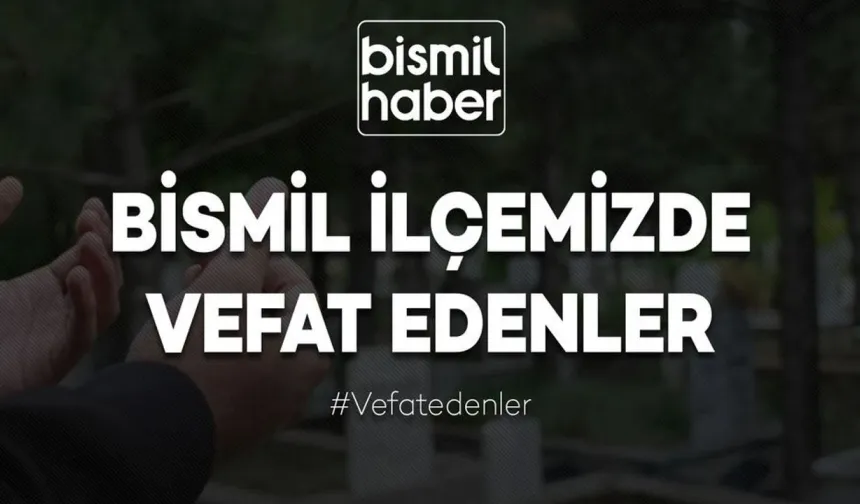 Bismil'de Güler ailesinin acı günü: Bedia Güler vefat etmiştir