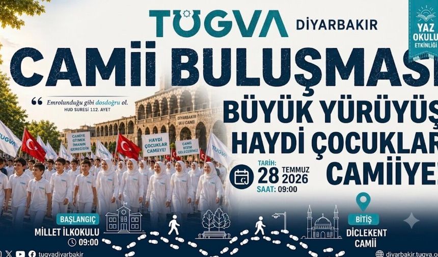 DİYARBAKIR'DA ÇOCUKLAR CAMİDE BULUŞUYOR: "HAYDİ ÇOCUKLAR CAMİYE!"