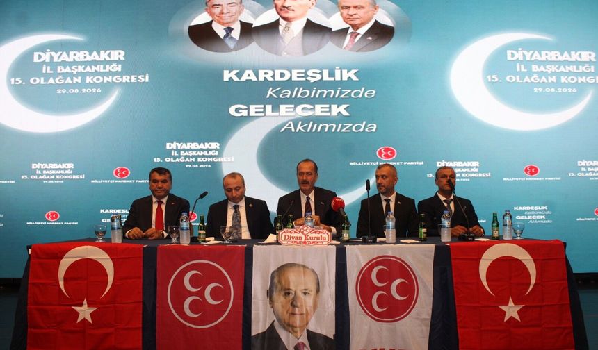 MHP Diyarbakır İl Kongresi Gerçekleştirildi: Yeni İl Başkanı Hasan Özcoşkun Oldu
