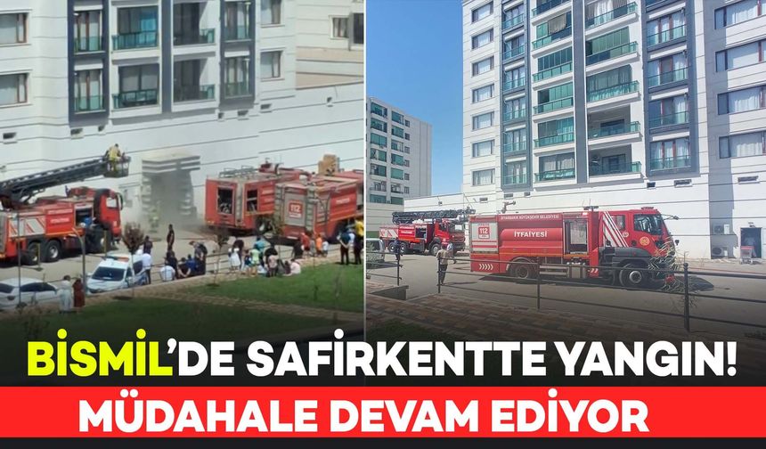 Bismil Safirkent'te Yangın: Müdahale Devam Ediyor