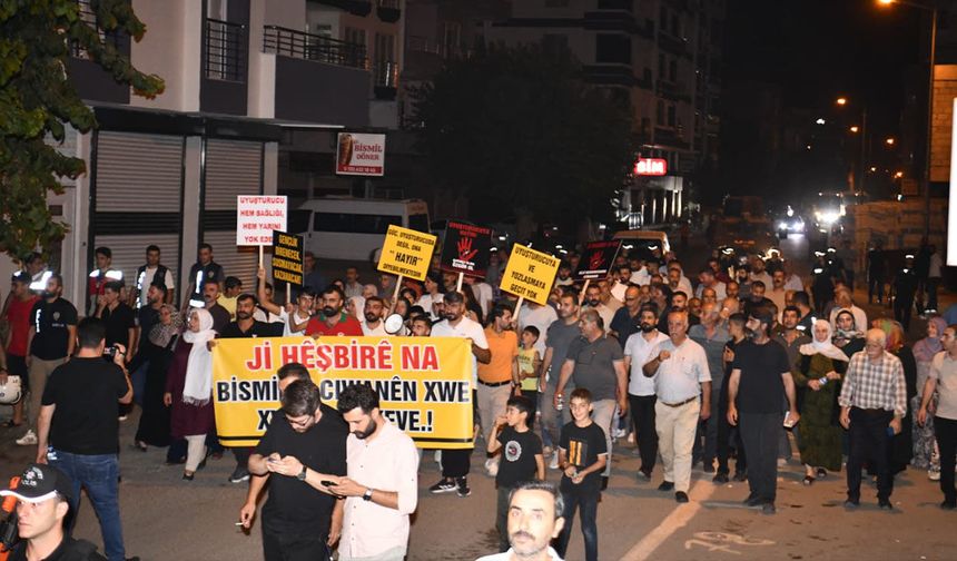 Bismil’de uyuşturucu, fuhuş ve çeteleşmeye karşı kitlesel yürüyüş