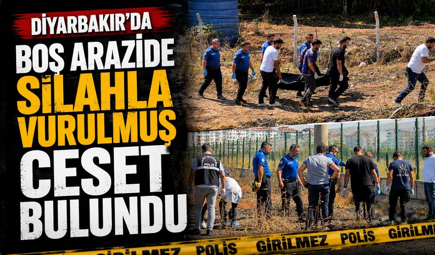 Diyarbakır'da Boş Arazide Silahla Vurulmuş Ceset Bulundu