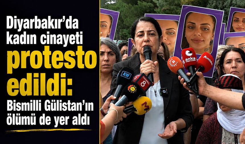 Diyarbakır’da kadın cinayeti protesto edildi: Bismilli Gülistan'ın ölümü de yer aldı