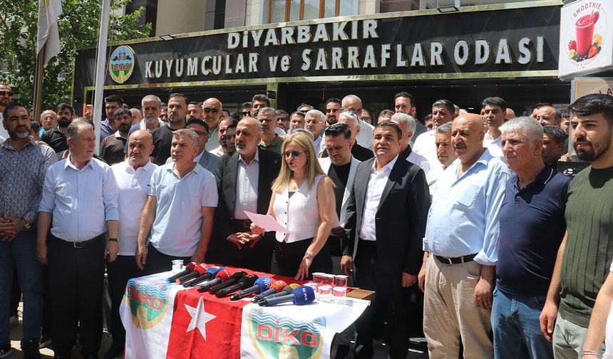 Diyarbakır’da kuyumculardan silahlı saldırıya tepki