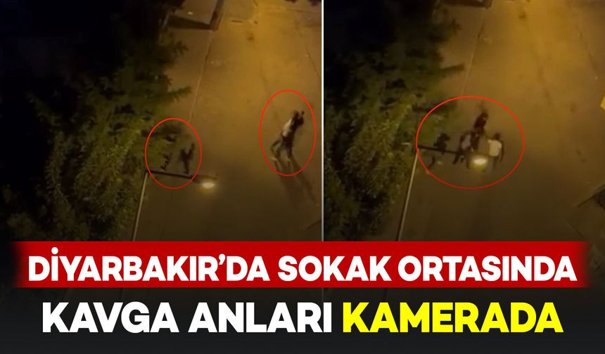 Diyarbakır’da sokak ortasında kavga kamerada