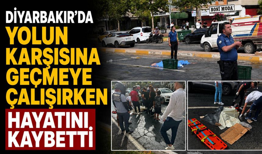 Diyarbakır’da yolun karşısına geçmeye çalışırken hayatını kaybetti