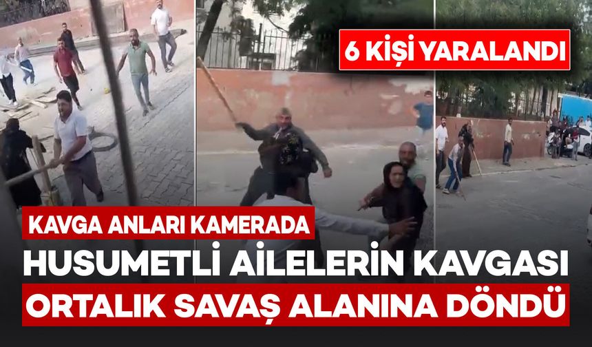 Husumetli ailelerin kavgası ortalığı savaş alanına çevirdi: 6 yaralı