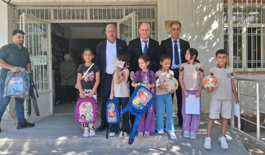 Çermik'te Ders Başı Heyecanı: 300 Miniğe Okul Çantası Desteği