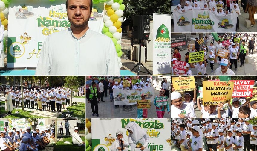 Malatya'da çocuklar "Hayat Namazla Güzeldir" etkinliğinde buluştu