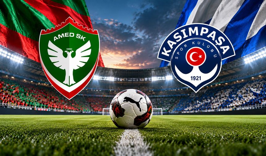 Amedspor-Kasımpaşa maçı başladı