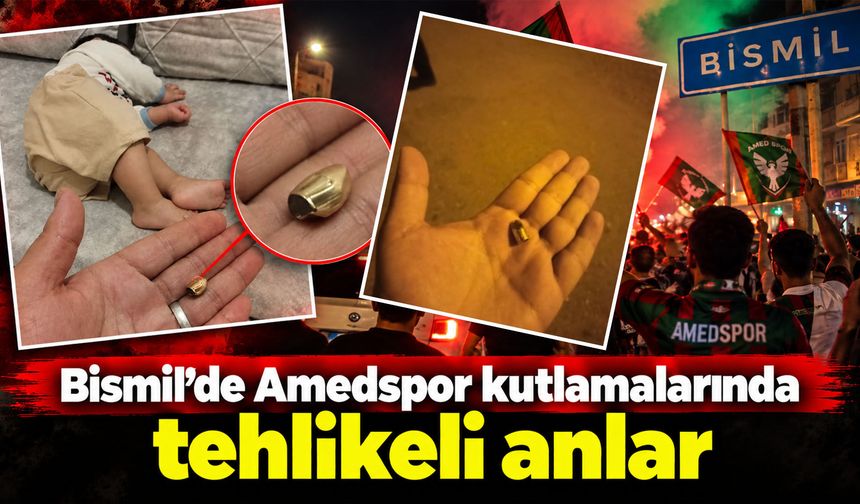 Bismil’de Amedspor kutlamalarında tehlikeli anlar