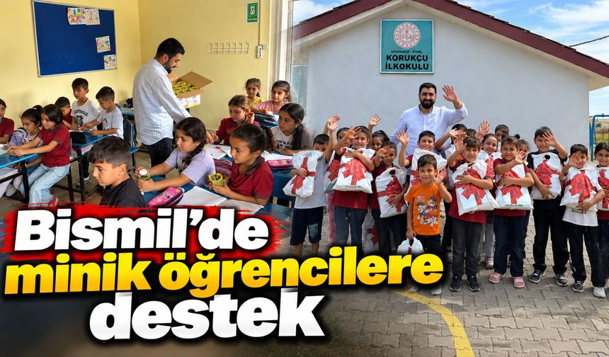 Bismil’de minik öğrencilere destek