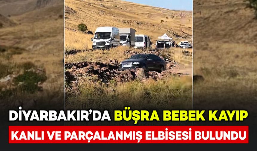 Diyarbakır'da kayıp Büşra bebeğin kanlı ve parçalanmış elbiseleri bulundu