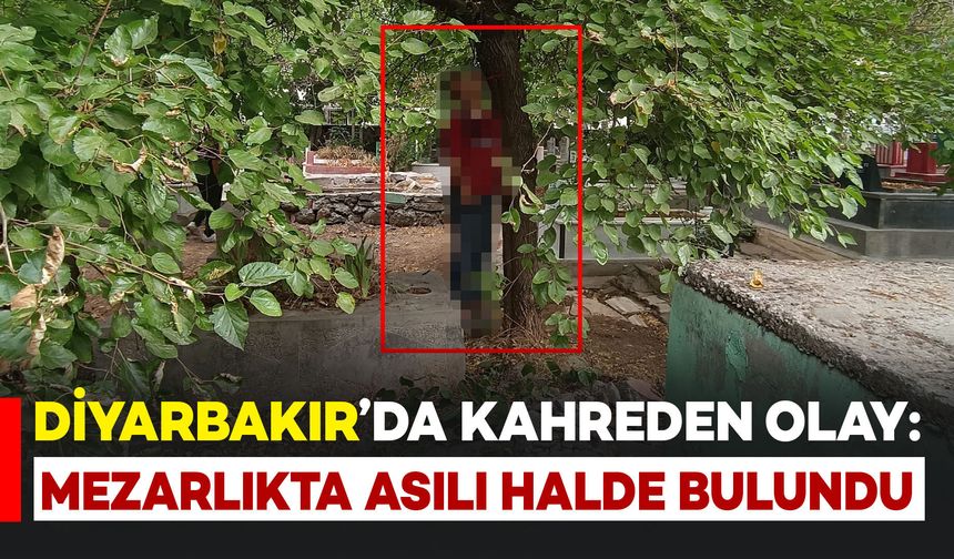 Diyarbakır’da mezarlıkta bir kişi ağaca asılı halde ölü bulundu