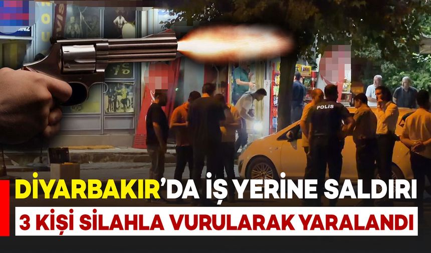 Diyarbakır’da oyun salonuna silahlı saldırı: 3 kişi yaralandı