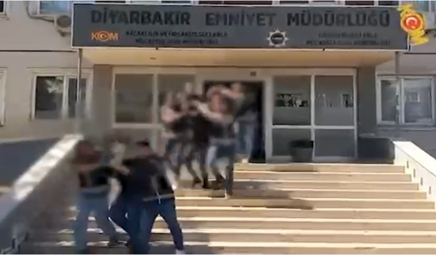 Diyarbakır’da suç örgütü operasyonu: 8 şüpheli tutuklandı