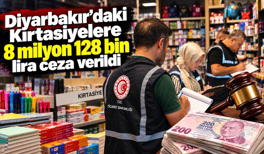 Diyarbakır’daki kırtasiyelere 8 milyon 128 bin lira ceza verildi