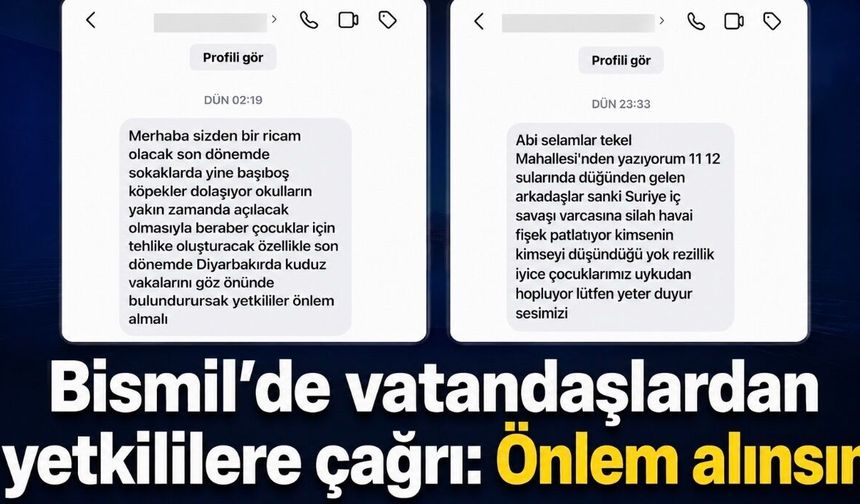 Bismil’de vatandaşlardan yetkililere çağrı: “Önlem alınsın”