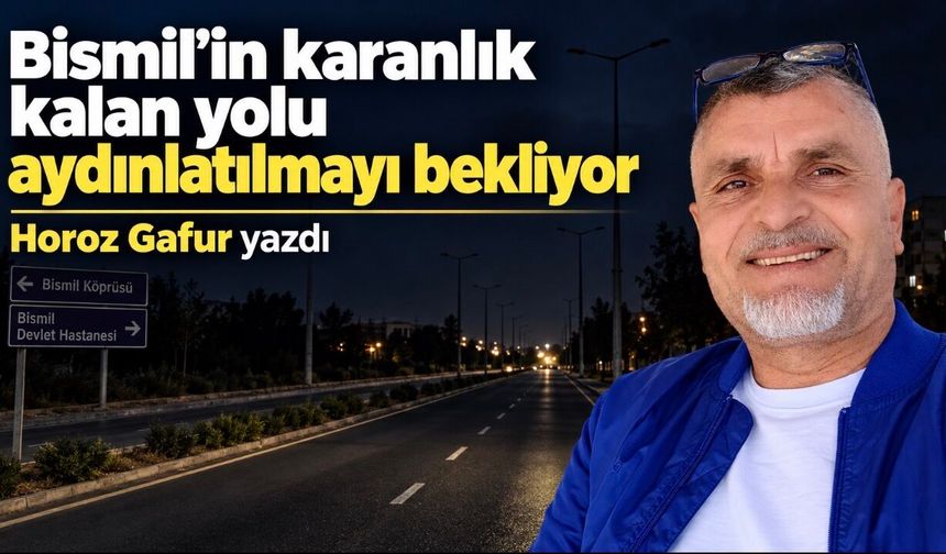 Bismil’in karanlık kalan yolu aydınlatılmayı bekliyor