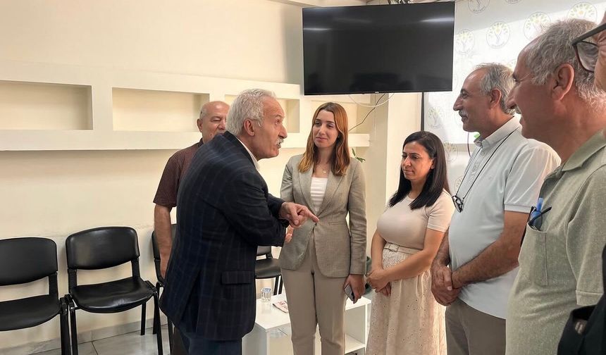 Bismil Belediye Eşbaşkanı Mizgin Ekin’den Selçuk Mızraklı’ya ziyaret