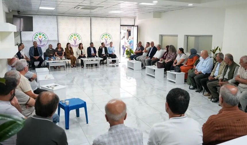Bismil heyetinden DEM Parti’nin yeni il eşbaşkanlarına ziyaret