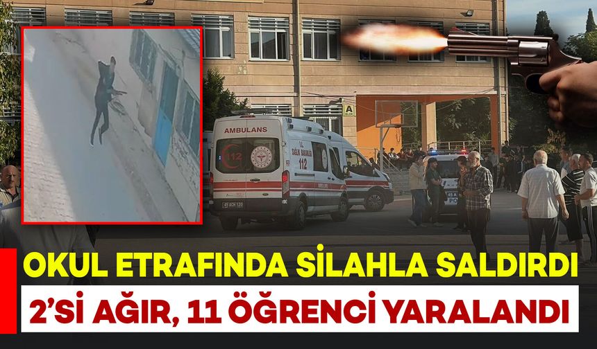 Okul etrafında silahla saldırdı: 2’si ağır 11 öğrenci yaralandı