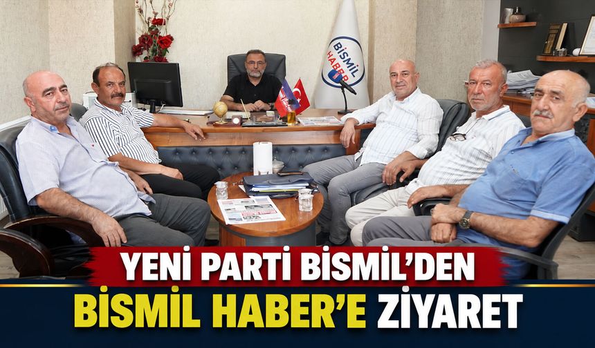 Yeni Parti Bismil’den Bismil Haber’e ziyaret