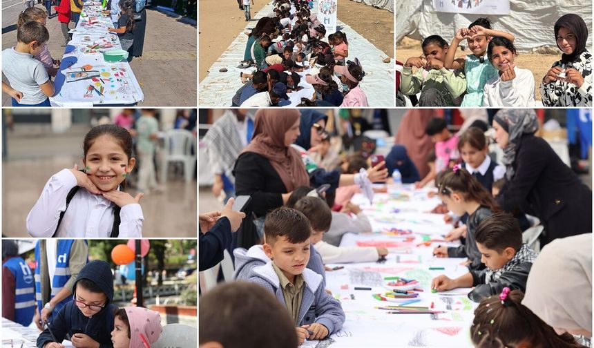 81 ilde "Filistinli Çocuklar İçin Çiz" etkinliği gerçekleştirildi