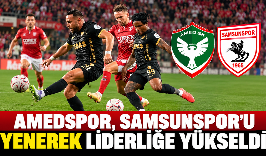 Amedspor, Samsunspor’u Yenerek Liderliğe Yükseldi