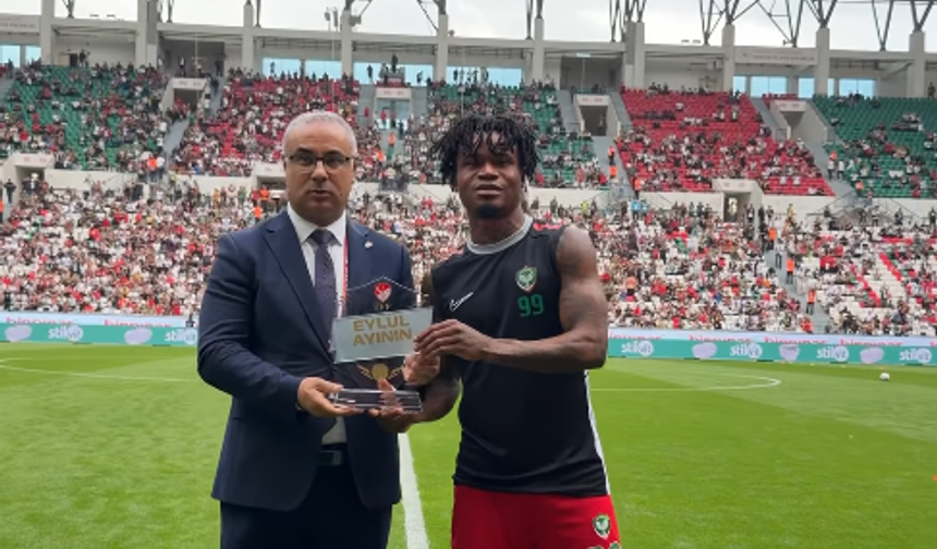 Amedspor'un Yıldızı Gift Orban'a Ayın Golü Ödülü!