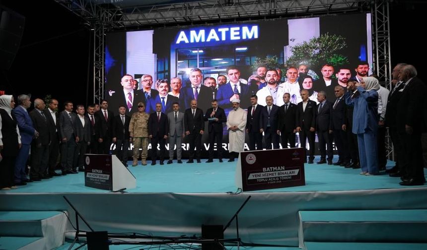 İçişleri Bakanı Mustafa Çiftçi Batman’da Toplu Açılış Törenine Katıldı