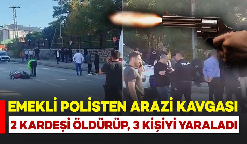 Arazi Kanlı Bitti: Emekli Polis 2 Kardeşi Öldürüp, 3 Kişi Yaraladı