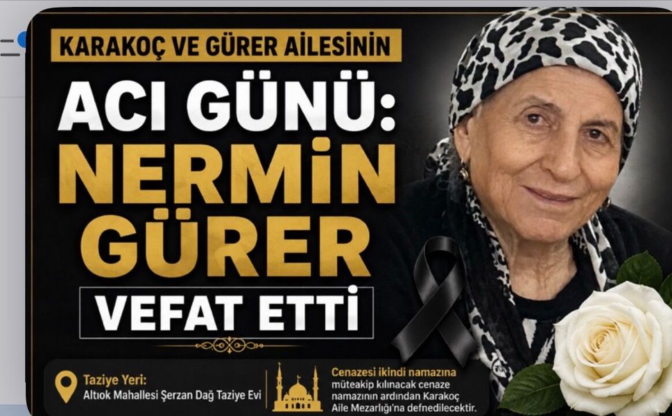 88 Yaşındaki Nermin Gürer Hayatını Kaybetti