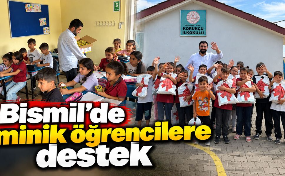 Bismil’de minik öğrencilere destek