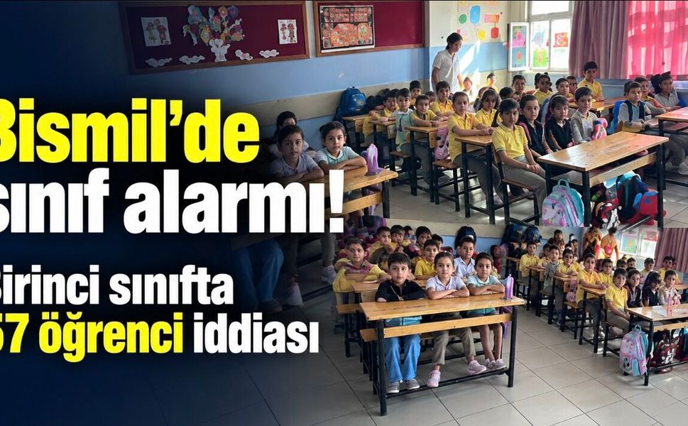Bismil Köseli ilkokulunda birinci sınıfta yoğunluk iddiası: Mevcut 57’ye ulaştı
