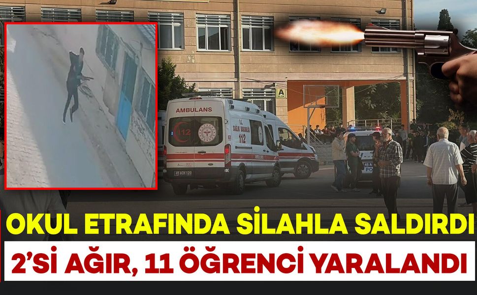 Okul etrafında silahla saldırdı: 2’si ağır 11 öğrenci yaralandı