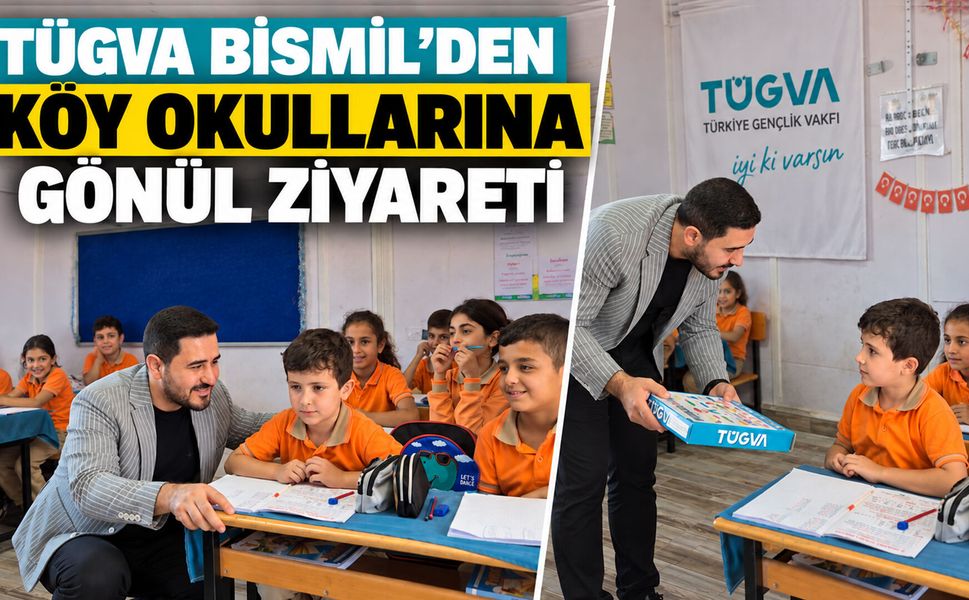 TÜGVA Bismil’den köy okullarına gönül ziyareti