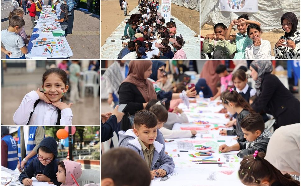 81 ilde "Filistinli Çocuklar İçin Çiz" etkinliği gerçekleştirildi