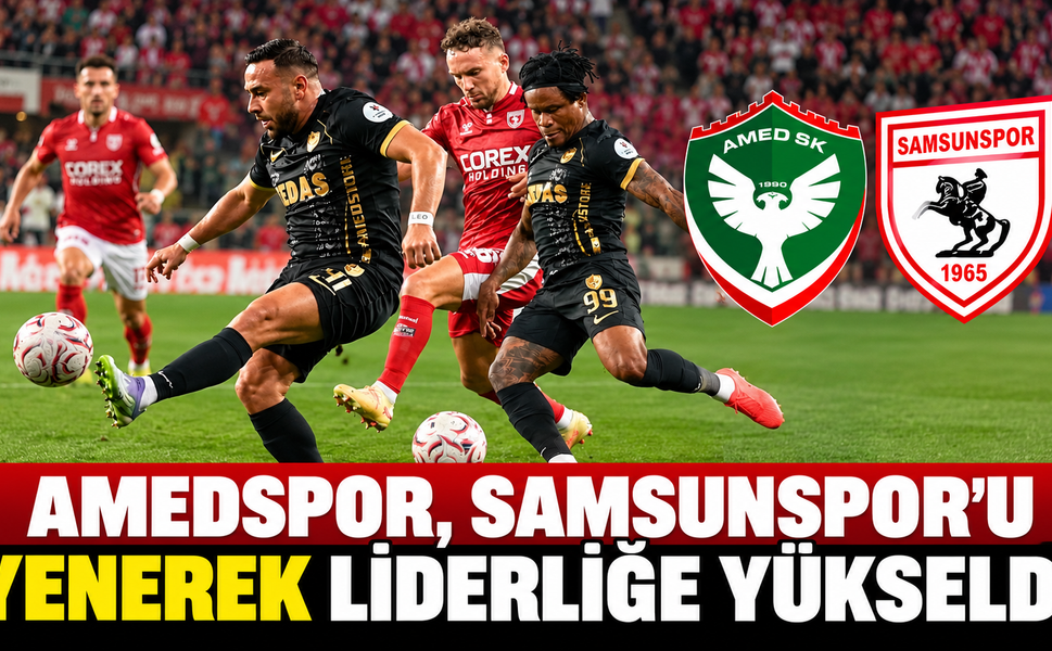 Amedspor, Samsunspor’u Yenerek Liderliğe Yükseldi