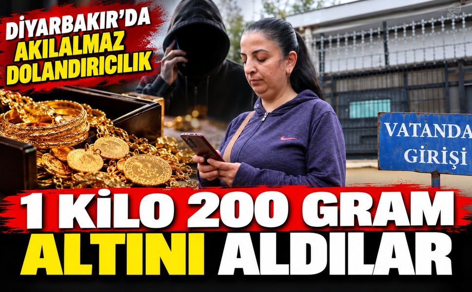 Diyarbakır’da Akılalmaz Dolandırıcılık: 1 Kilo 200 Gram Altını Aldılar