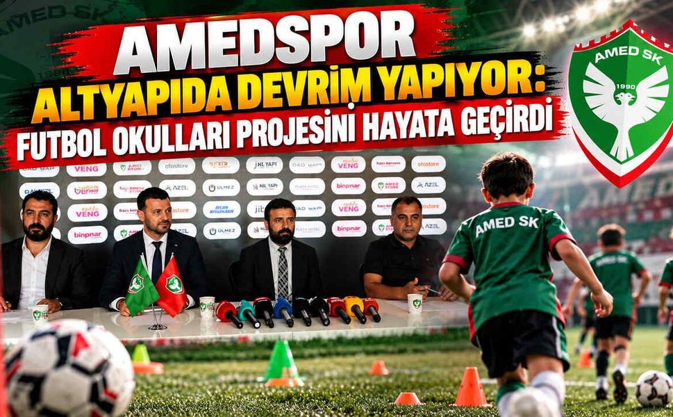 Amedspor Altyapıda Devrim Yapıyor: Futbol Okulları Projesini Hayata Geçirdi