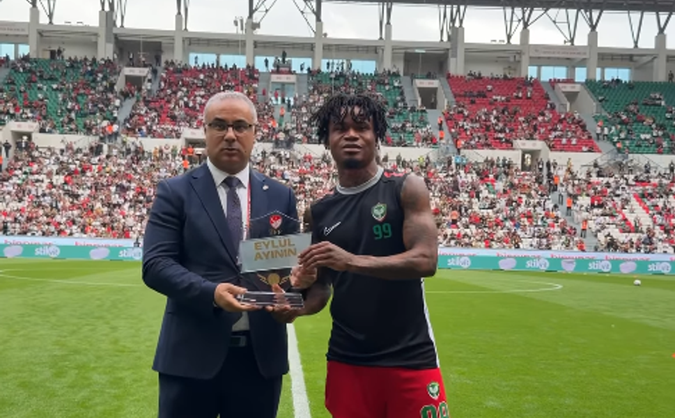 Amedspor'un Yıldızı Gift Orban'a Ayın Golü Ödülü!