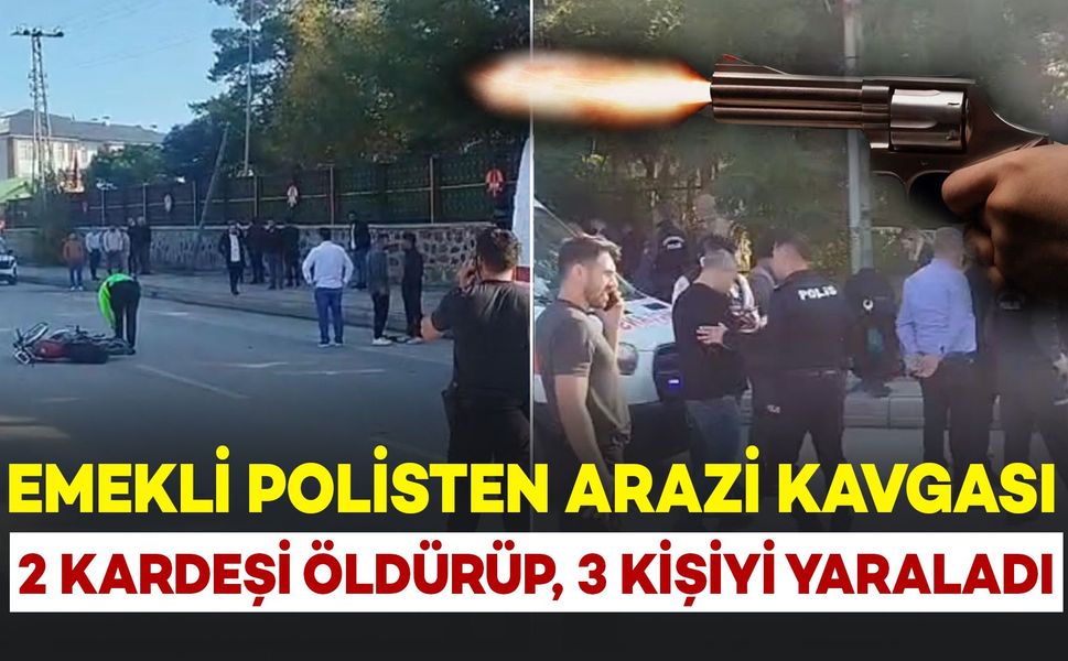 Arazi Kanlı Bitti: Emekli Polis 2 Kardeşi Öldürüp, 3 Kişi Yaraladı